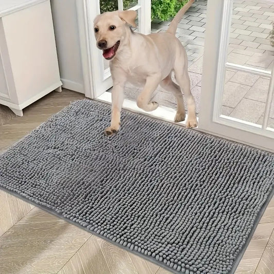 Chenille Non-Slip Dog Door Mat